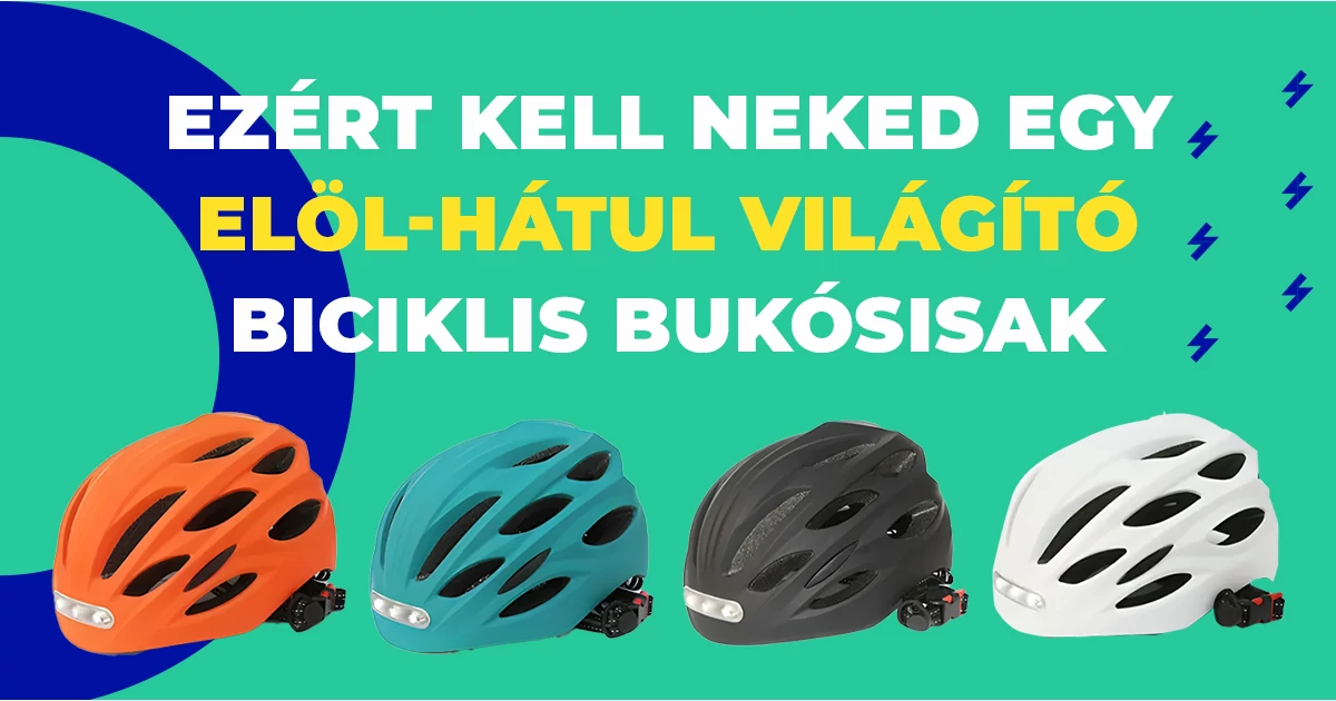 Ezért kell neked egy elöl-hátul világító biciklis bukósisak