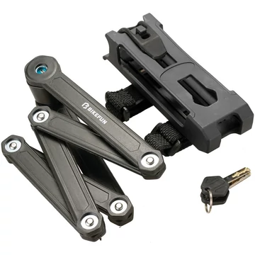 Bikefun Barricade Grand Safe harmónika lakat, kulcsos, 80 cm, tartókonzollal