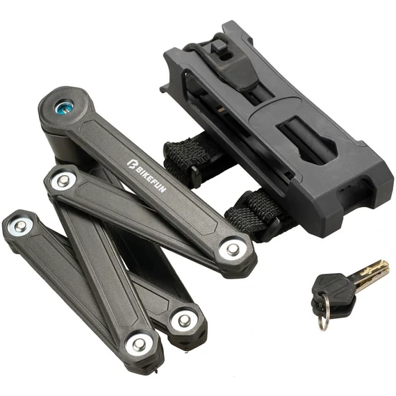 Bikefun Barricade Grand Safe harmónika lakat, kulcsos, 80 cm, tartókonzollal