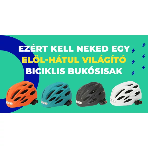 Ezért kell neked egy elöl-hátul világító biciklis bukósisak