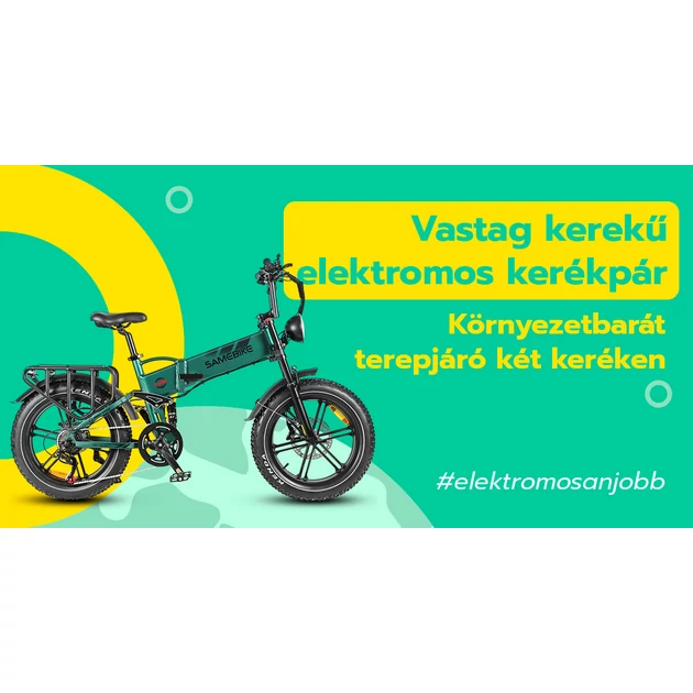 Vastag kerekű elektromos kerékpár – Környezetbarát terepjáró két keréken